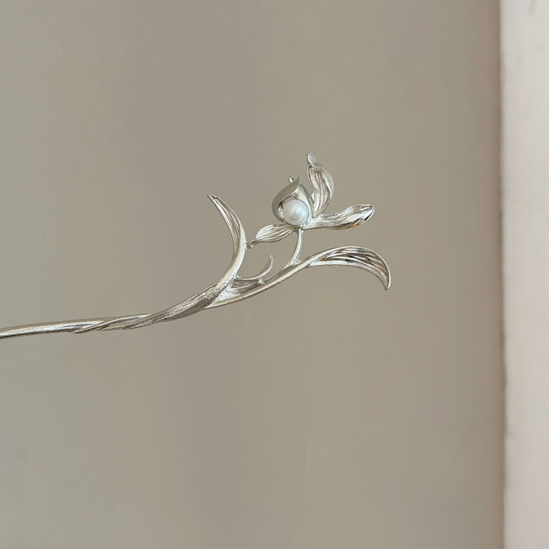 Women'S Formal Accessories - New Chinese Style Silver Orchid Hairpin
