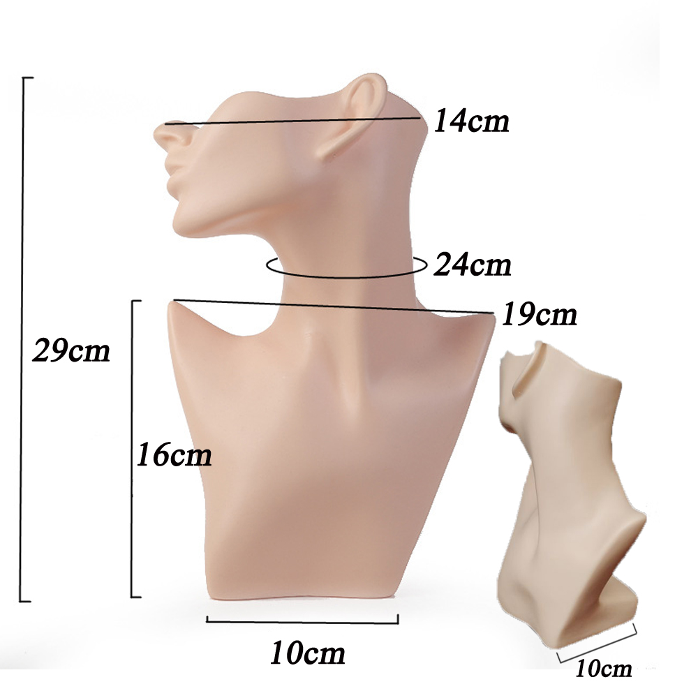 White Half Face Mannequin Head - đánh giá và giá Women Accessories Display