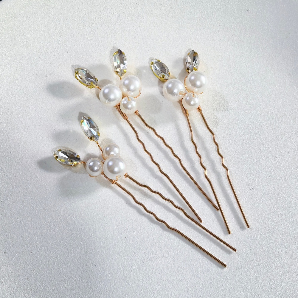 Pearl Crystal Hair Pins Comb S - đánh giá và giá Women'S Formal Accessories