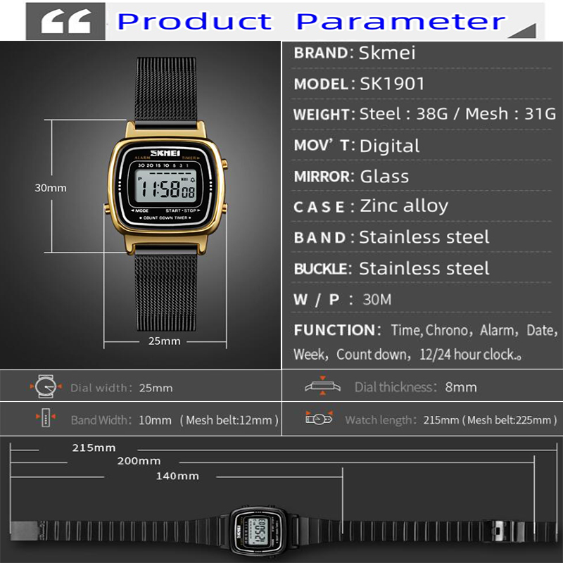 Skmei Womens Digital Watches L - đánh giá và giá Women Accessories Display